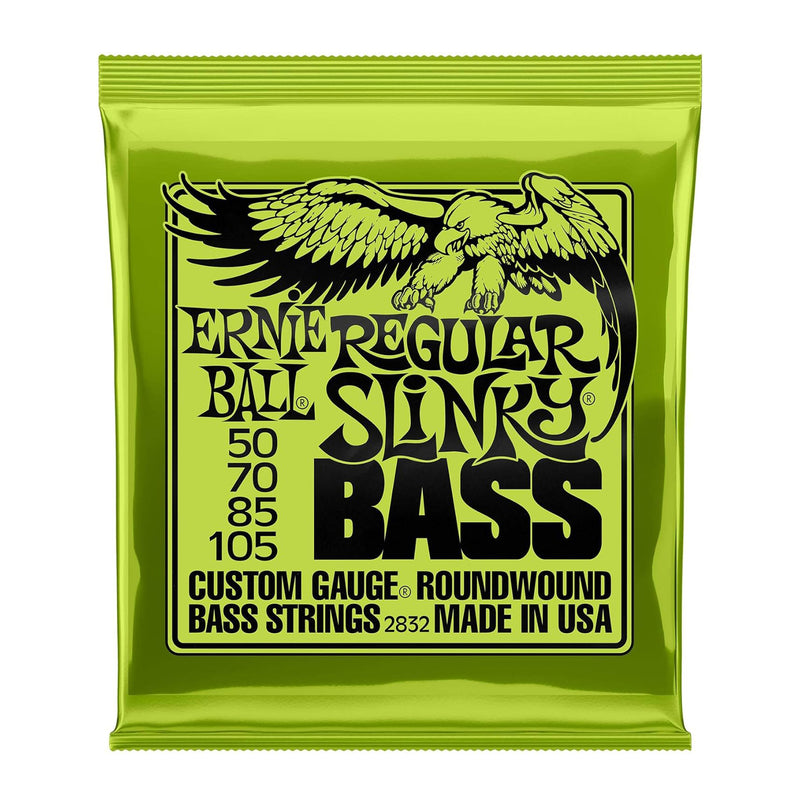 Ernie Ball P02832 Regular Slinky Nickel Wound Electric Bass Strings 50-105