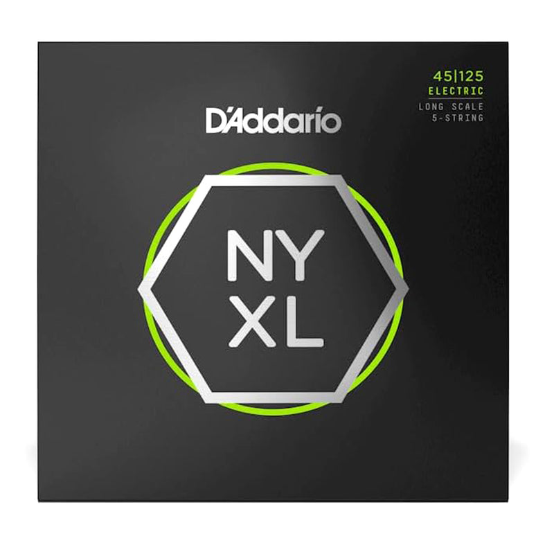 D'Addario NYXL45125 5-String Bass Strings 45-125 Long Scale