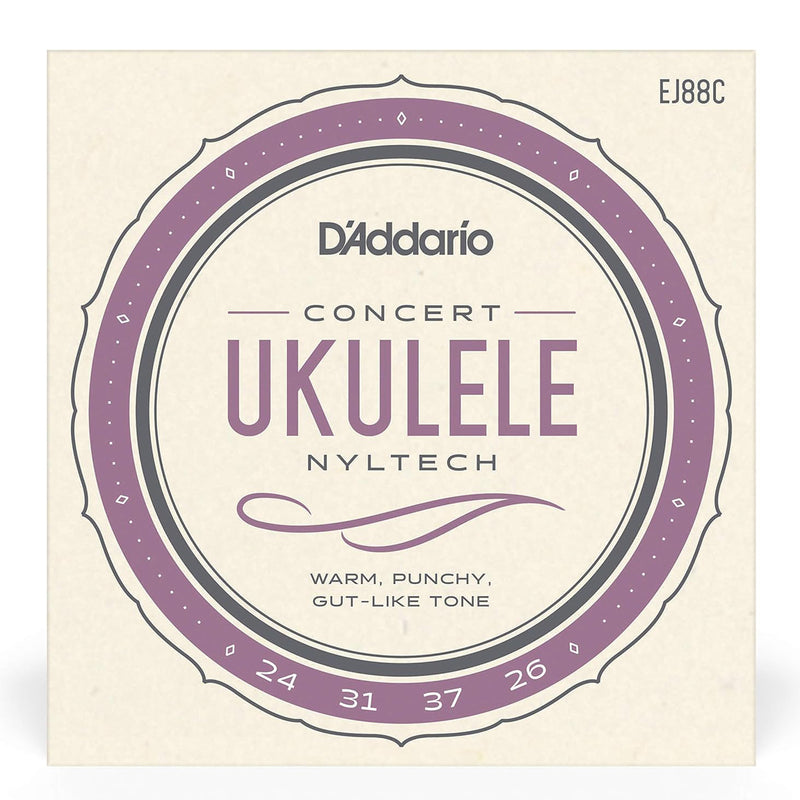 D'Addario EJ88C Nyltech Concert Ukulele Strings GCEA