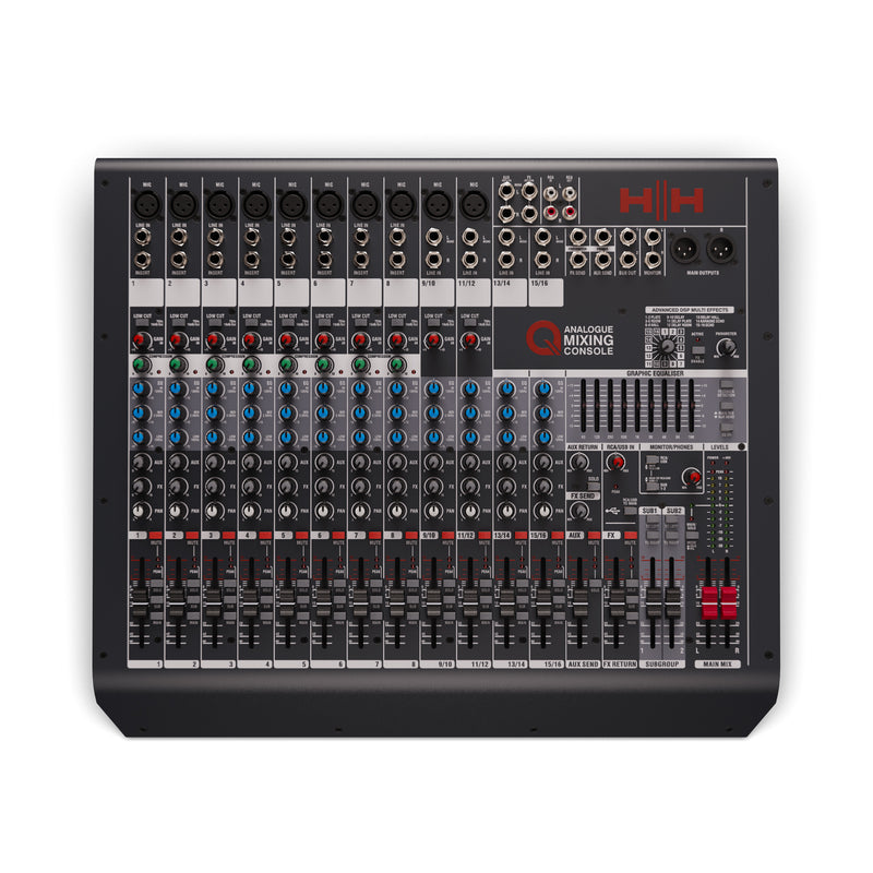HH Q16FX – 16-Channel Analogue Mixer
