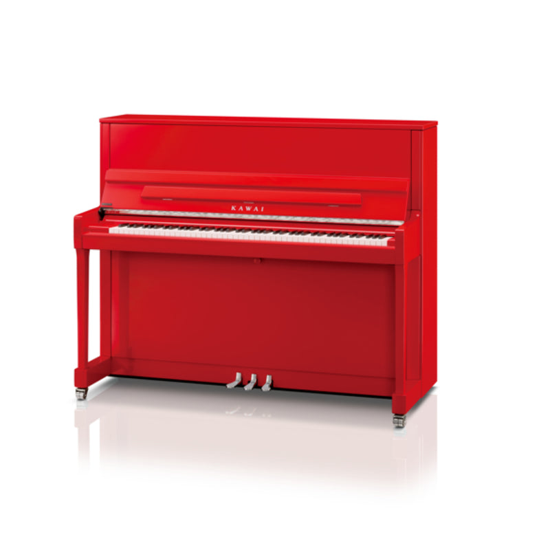 Kawai K-300 Upright Piano With Bench | Ferrari Red (Indonesia)