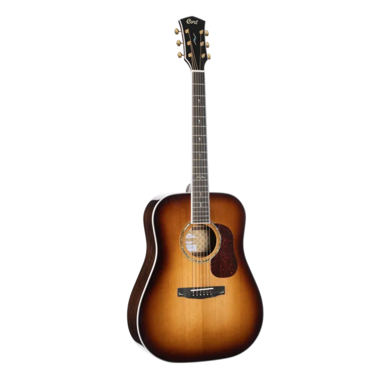 Cort GOLD-D8-LB Acoustic Guitar with Case | Light Burst