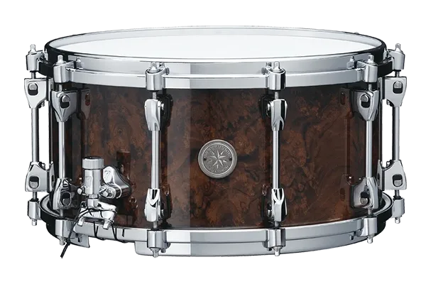 Tama PWB147-GWB Starphonic Walnut Snare Drum | Gloss Black Walnut Burl