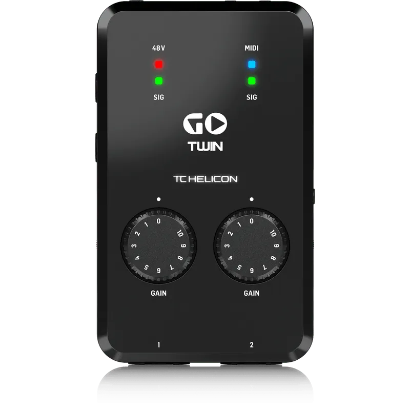 TC-Helicon GO TWIN 2-Channel Audio/MIDI Interface