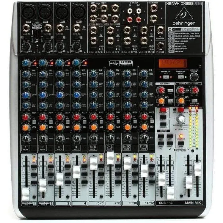 Behringer Xenyx QX1622USB Analog Mixer