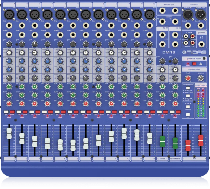 Midas DM16 16-channel Analog Mixer