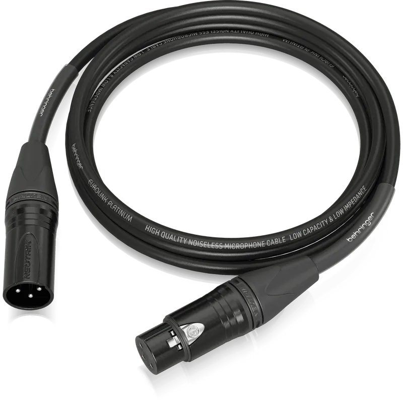 Behringer PMC-300 Platinum Performance 3 m (10 ft) Microphone Cable with XLR Connectors
