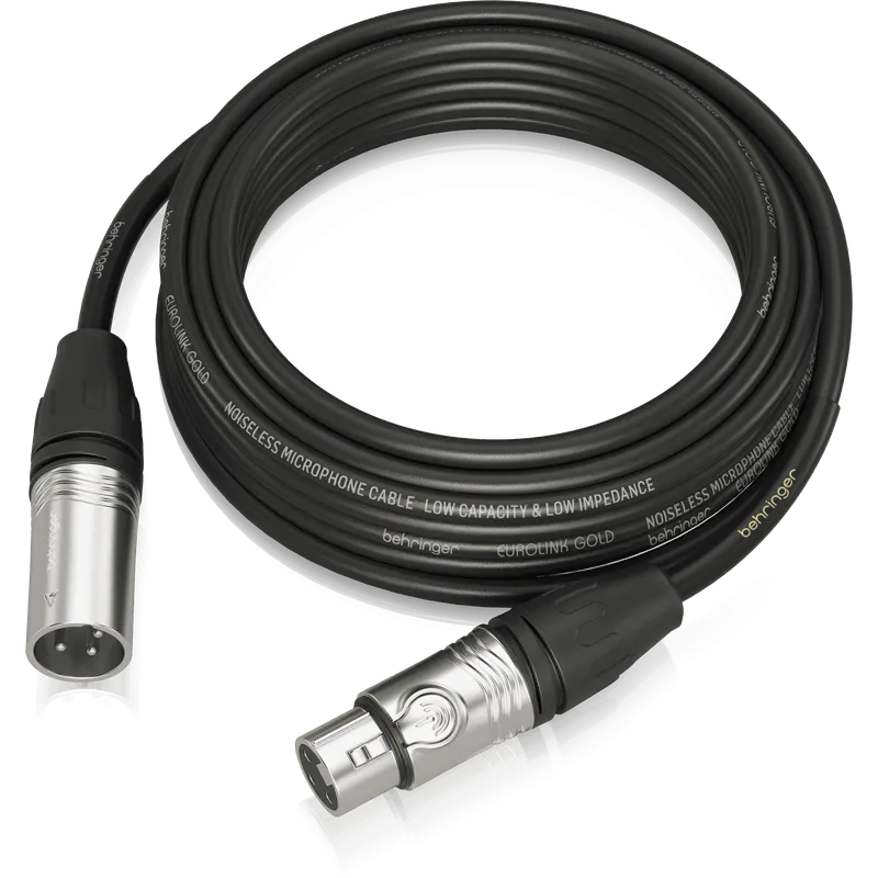 Behringer GMC-1000 Gold Performance 10 m (33 ft) Microphone Cable with XLR Connectors