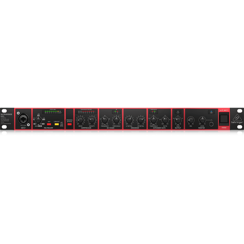 Behringer UV1 Audiophile Mic Preamplifier, Voice Processor and 192 kHz USB Audio Interface