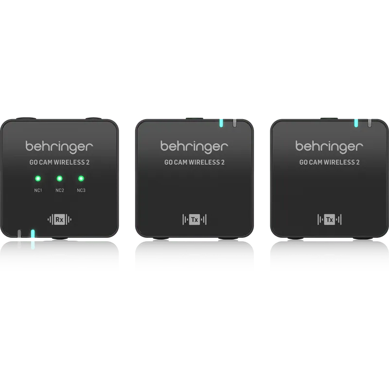 Behringer GO CAM WIRELESS 2 Digital Wireless Dual Clip-On Microphone System for Content Creators